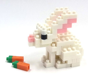 KAWADA NANOBLOCK 積木 兔子 (NBC-